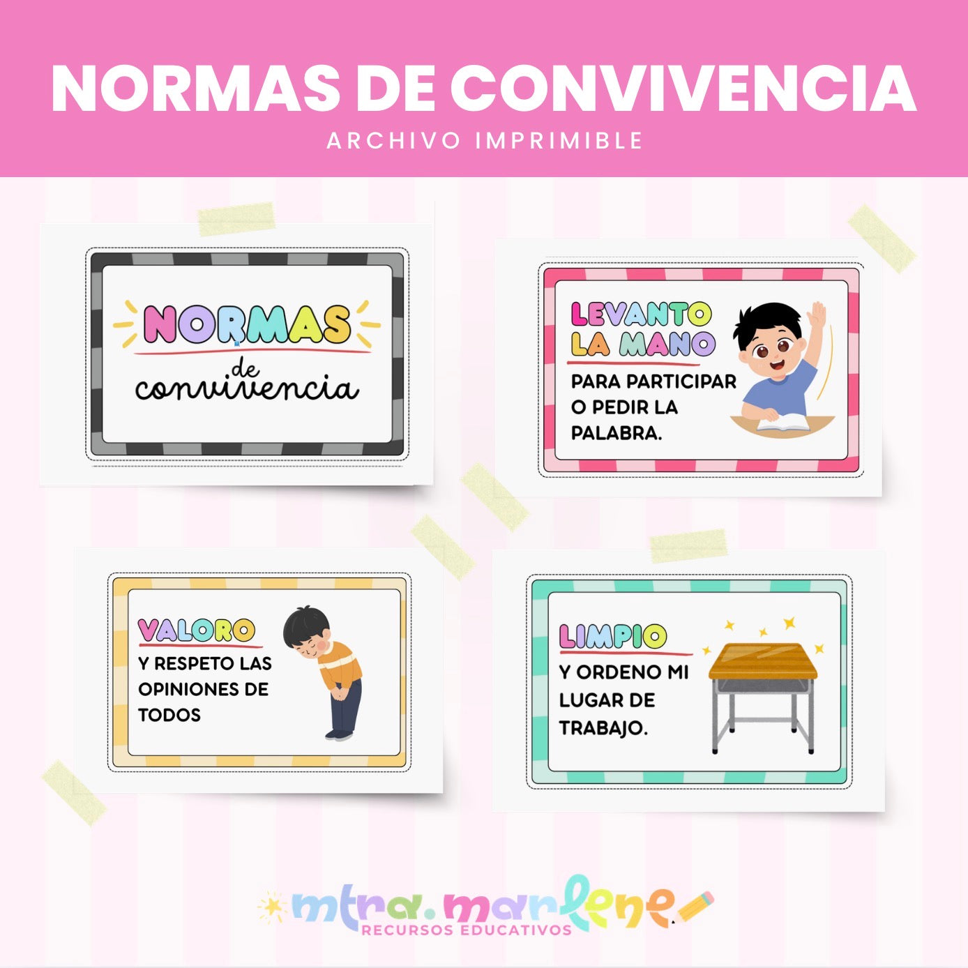 Normas de Convivencia -póster